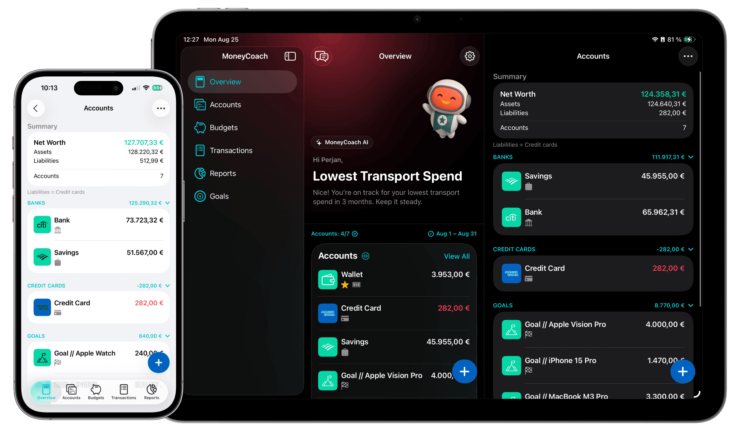 MoneyCoach Product screenshot
