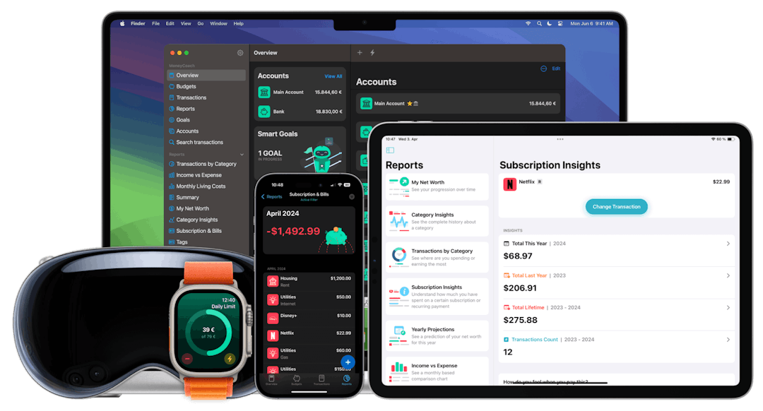 Track Your Subscriptions & Bills With MoneyCoach