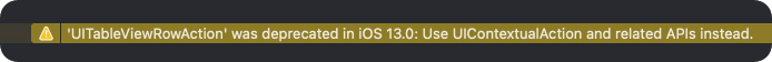 Image: Deprecated function