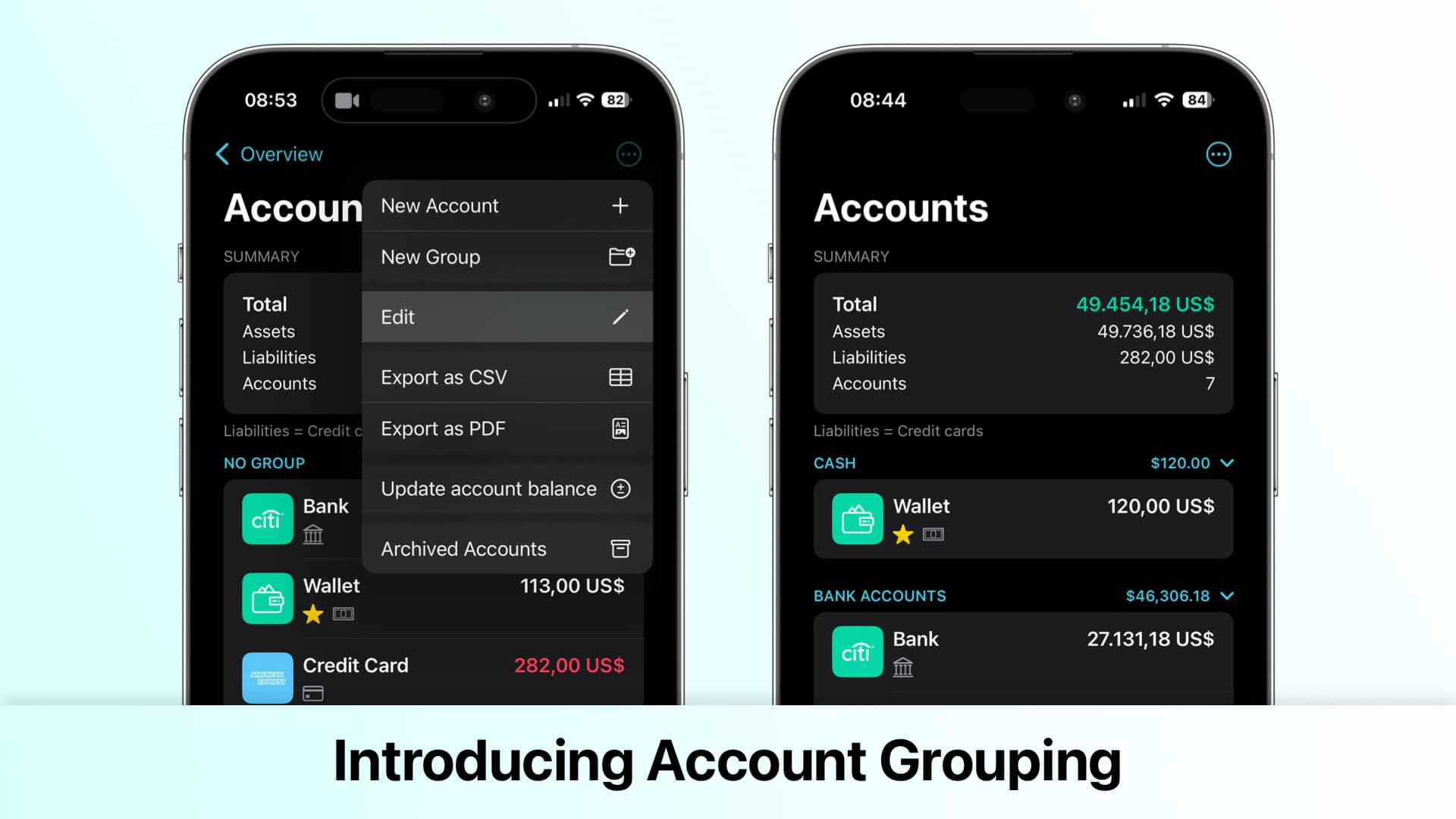 Introducing Account Grouping