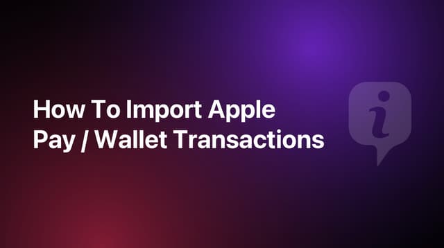 How To Import Apple Pay / Wallet Transactions To MoneyCoach