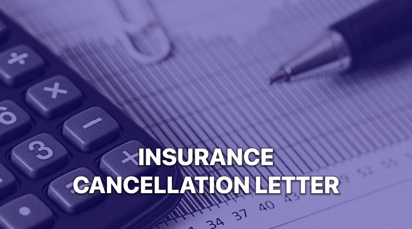 How To Write An Insurance Cancellation Letter