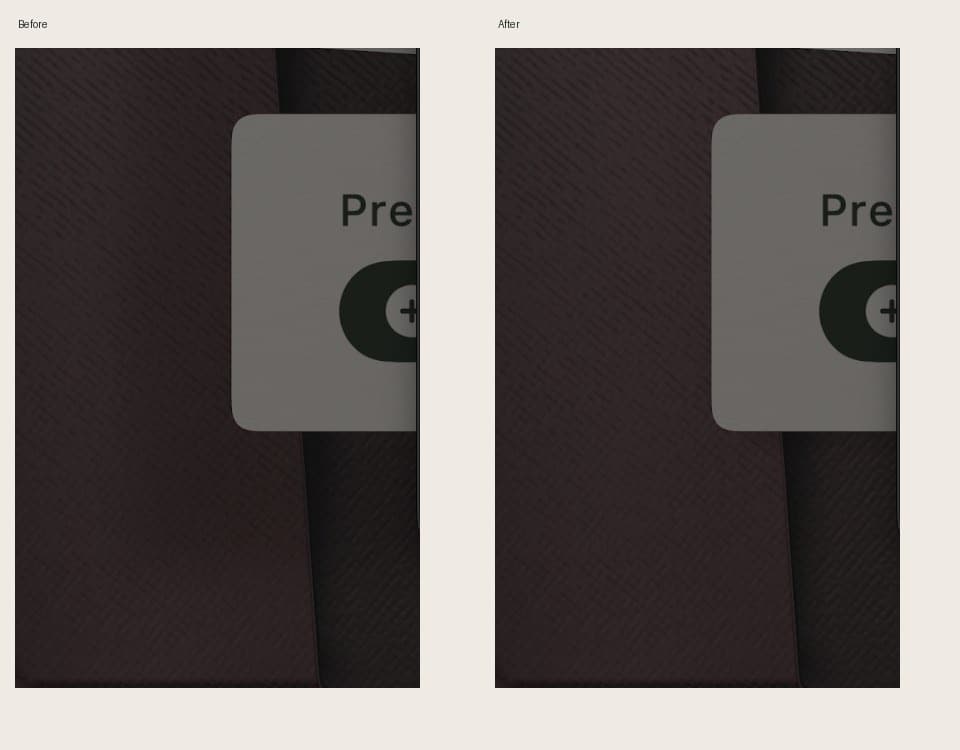 Cash shadow comparison