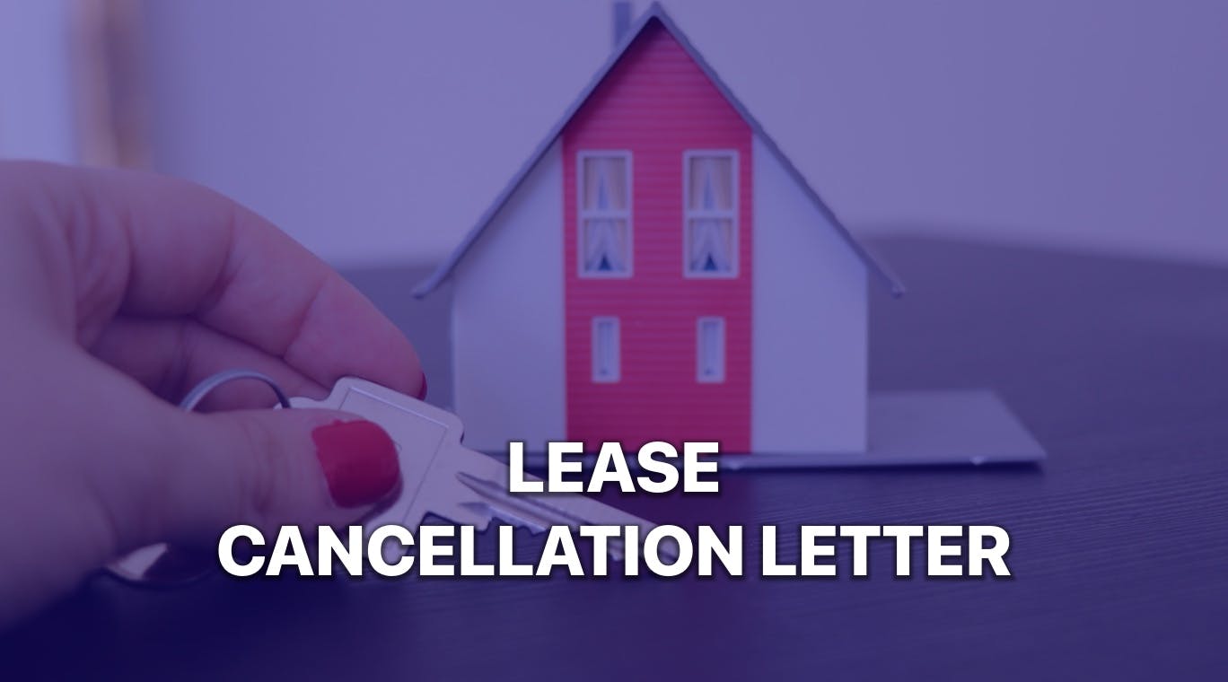 How To Write A Lease Cancellation Letter