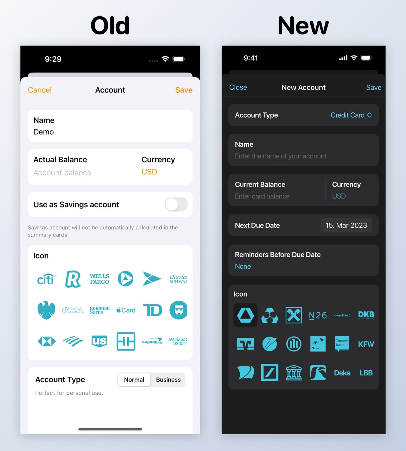 Image: Moneycoach redesign new account flow