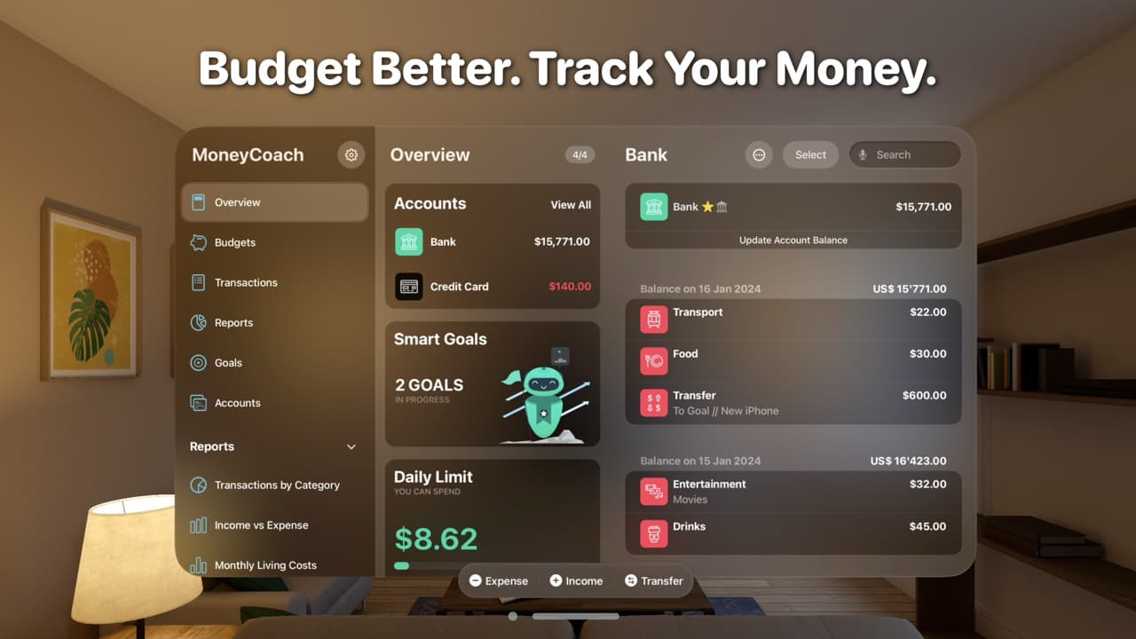 Image: Moneycoach vision screenshot