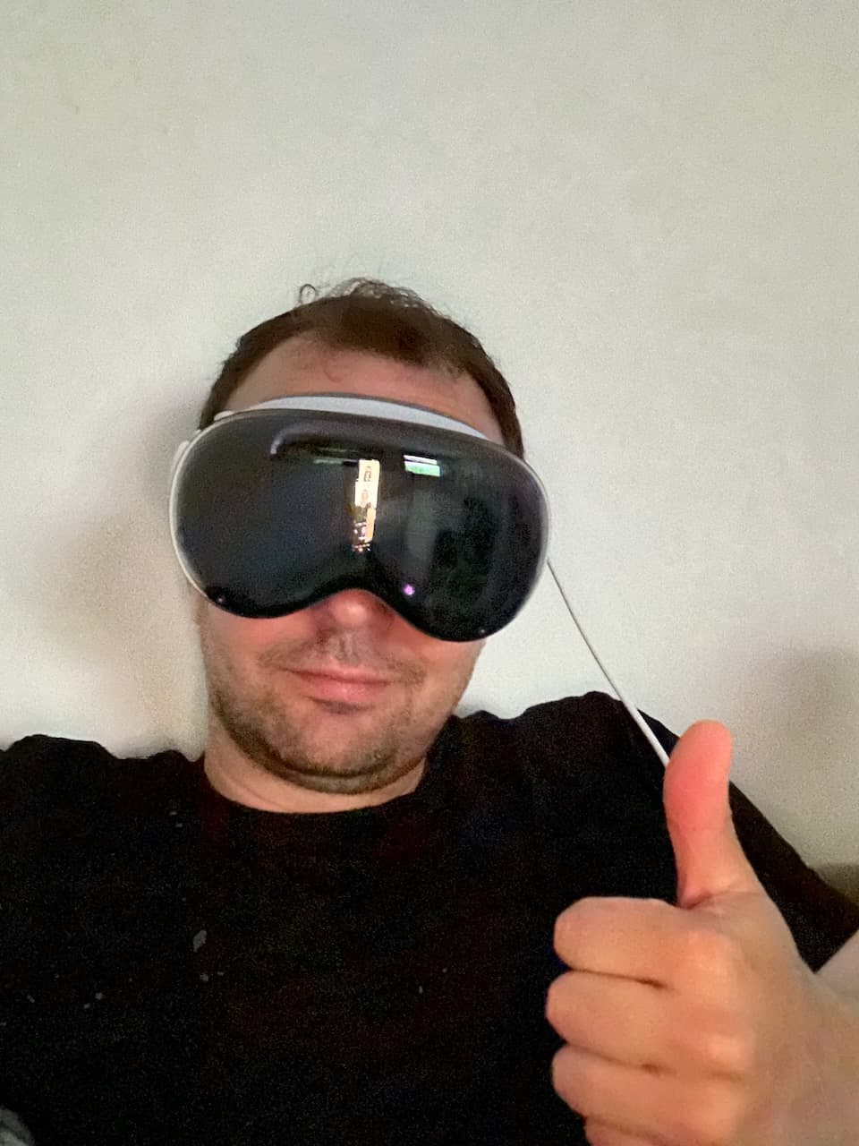 Image: Perjan wearing apple vision pro