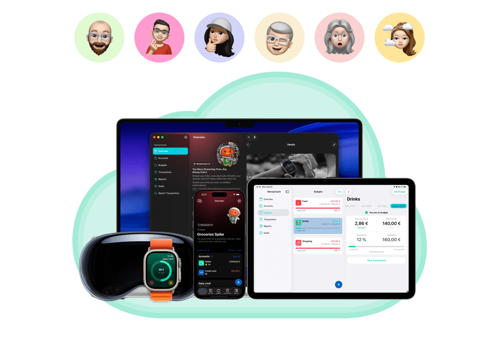 MoneyCoach family budgeting across Apple devices