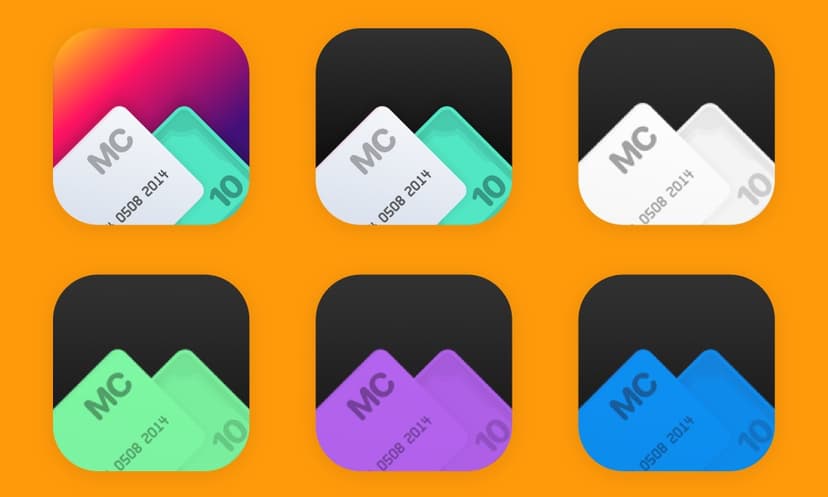 The brand-new, modern, and stunning app icon for MoneyCoach supports icon tint customization.