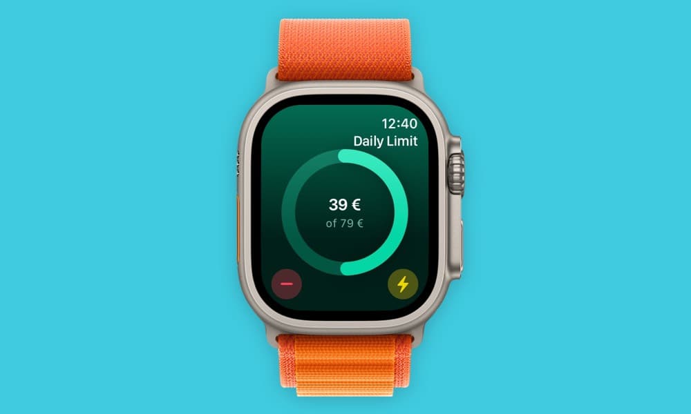 MoneyCoach Apple Watch budgeting feature