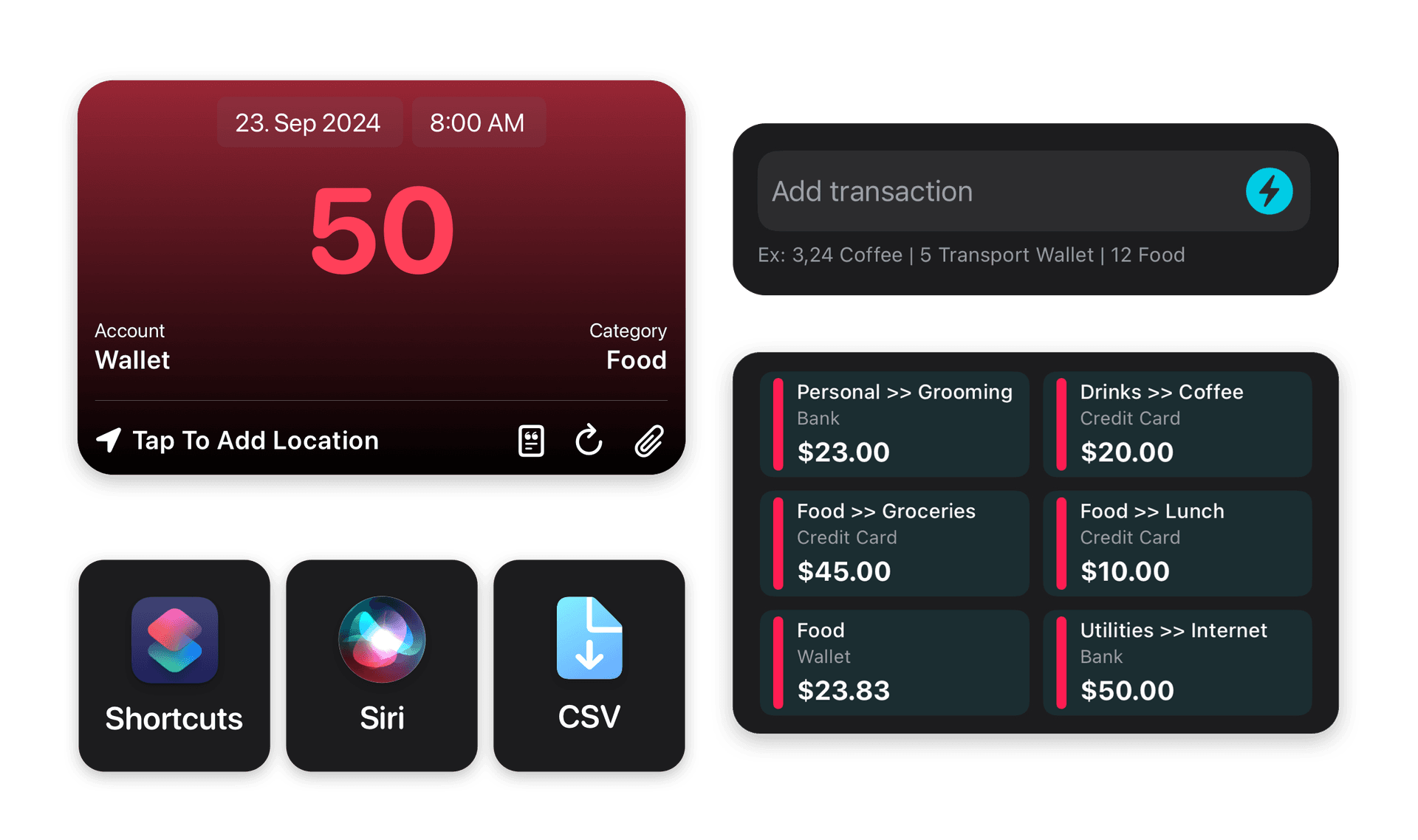 MoneyCoach spending tracker on iPhone
