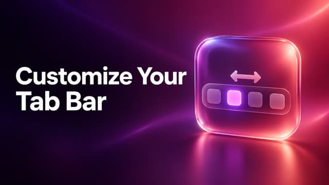 How To Customize The Tab Bar In MoneyCoach