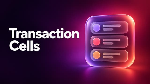How To Configure Transaction Cells in MoneyCoach