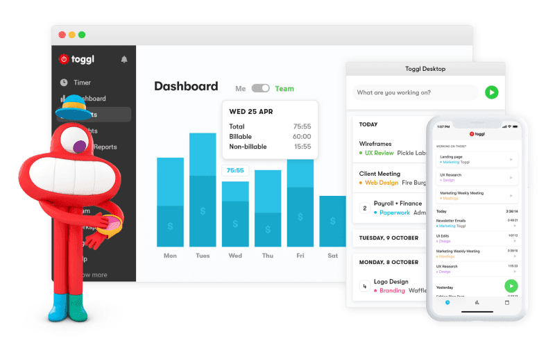 Image: Toggl apps