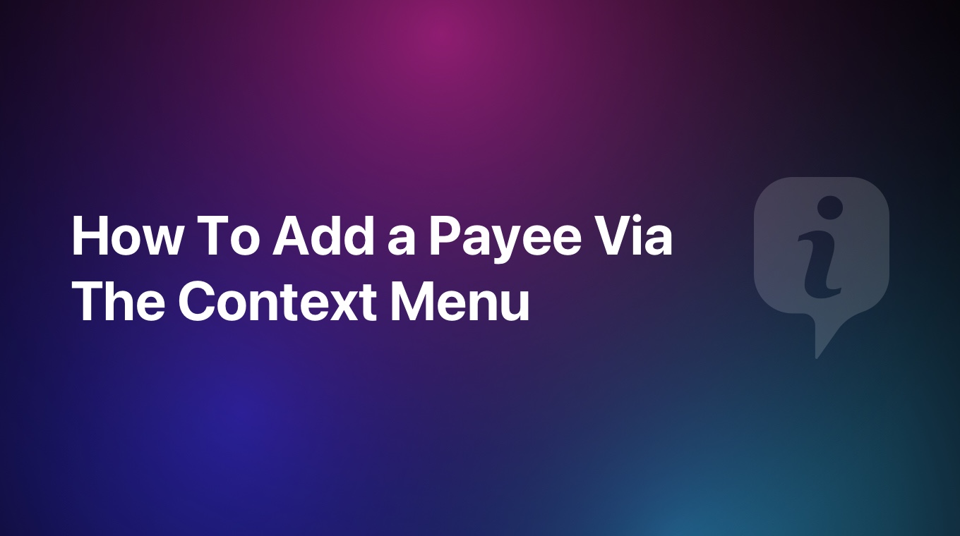 How To Add a Payee or Tag To a Transaction in MoneyCoach Via Context ...